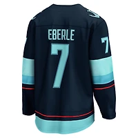 Men's Fanatics Jordan Eberle Navy Seattle Kraken Home Breakaway Player Jersey
