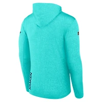 Men's Fanatics Light Blue Seattle Kraken Authentic Pro Lightweight Pullover Hoodie