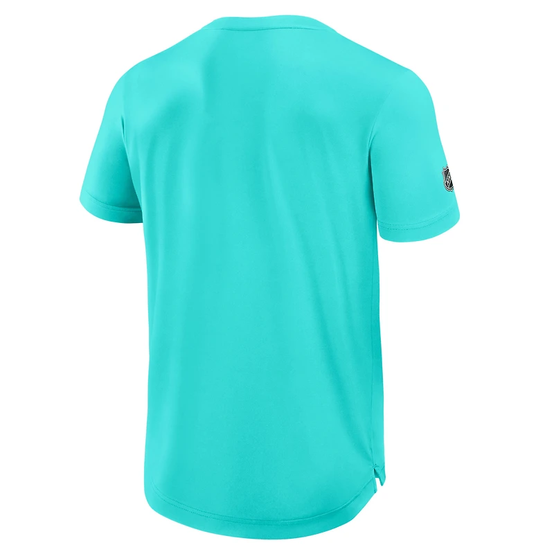 T-shirt technique authentique Pro Rink bleu clair Seattle Kraken Fanatics pour homme