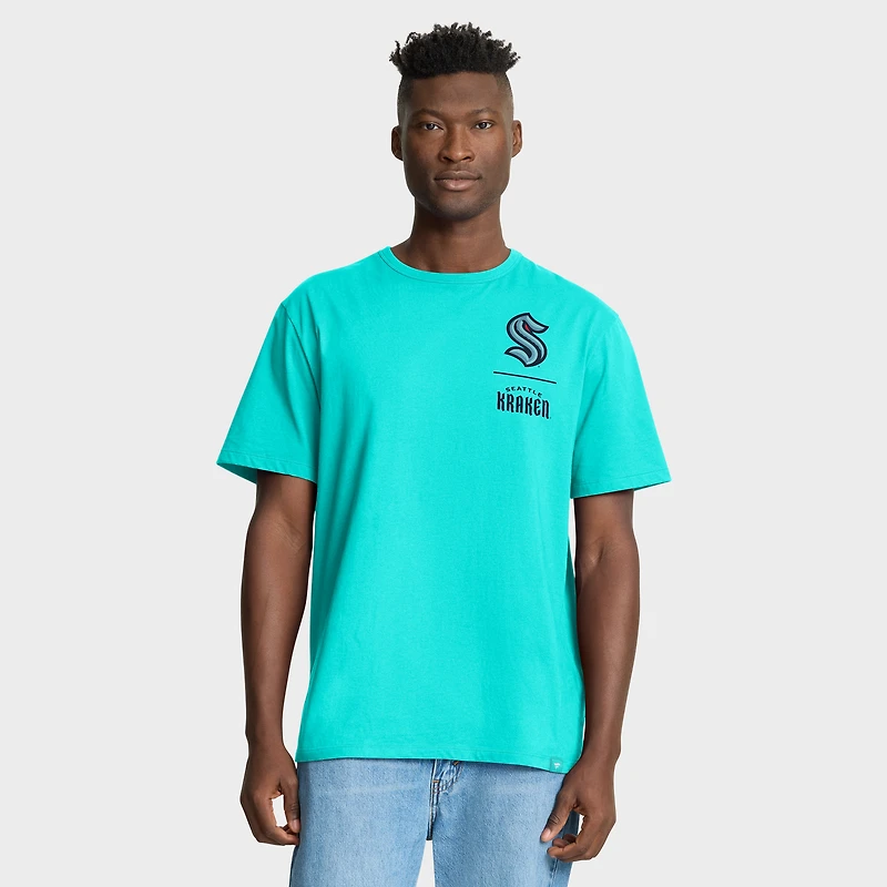 Men's Fanatics Light Blue Seattle Kraken Crash The Net Legacy T-Shirt