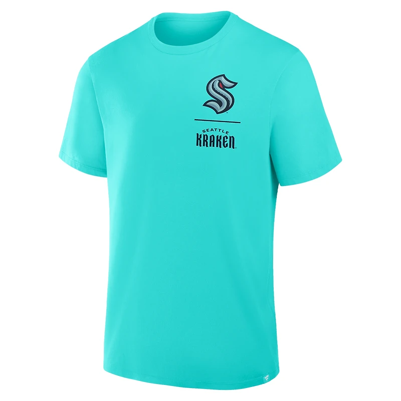 Men's Fanatics Light Blue Seattle Kraken Crash The Net Legacy T-Shirt