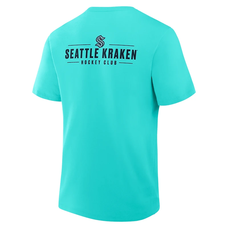 Men's Fanatics Light Blue Seattle Kraken Crash The Net Legacy T-Shirt
