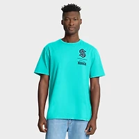 Men's Fanatics Light Blue Seattle Kraken Crash The Net Legacy T-Shirt