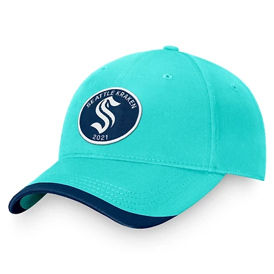Men's Fanatics Light Blue Seattle Kraken Fundamental Adjustable Hat