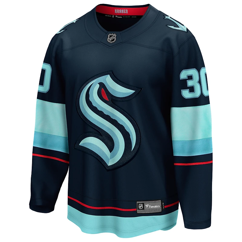 Men's Fanatics Matt Murray Deep Sea Blue Seattle Kraken Home Breakaway Jersey