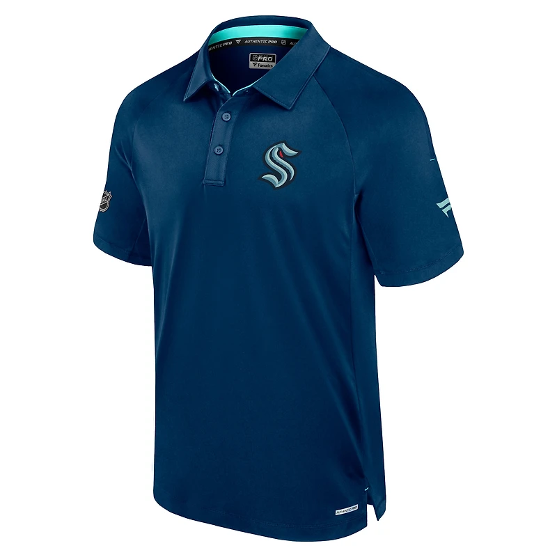 Men's Fanatics  Navy Seattle Kraken Authentic Pro Rink Polo