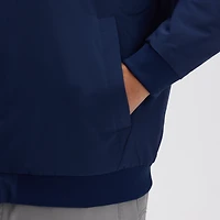 Men's Fanatics Navy Seattle Kraken Authentic Pro Road Lightweight Full-Zip Bomber Jacket