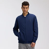 Men's Fanatics Navy Seattle Kraken Authentic Pro Road Lightweight Full-Zip Bomber Jacket