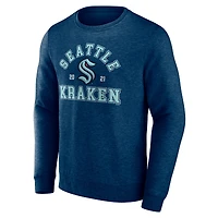 Sweat-shirt à enfiler Fanatics Navy Seattle Kraken Classic Arch pour hommes