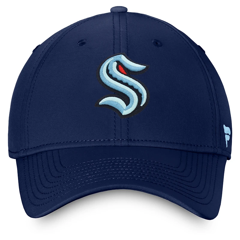 Men's Fanatics Navy Seattle Kraken Core Primary Logo Flex Hat