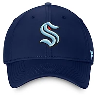Men's Fanatics Navy Seattle Kraken Core Primary Logo Flex Hat
