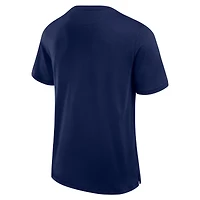 T-shirt Pima surélevé Seattle Kraken bleu marine Fanatics pour homme
