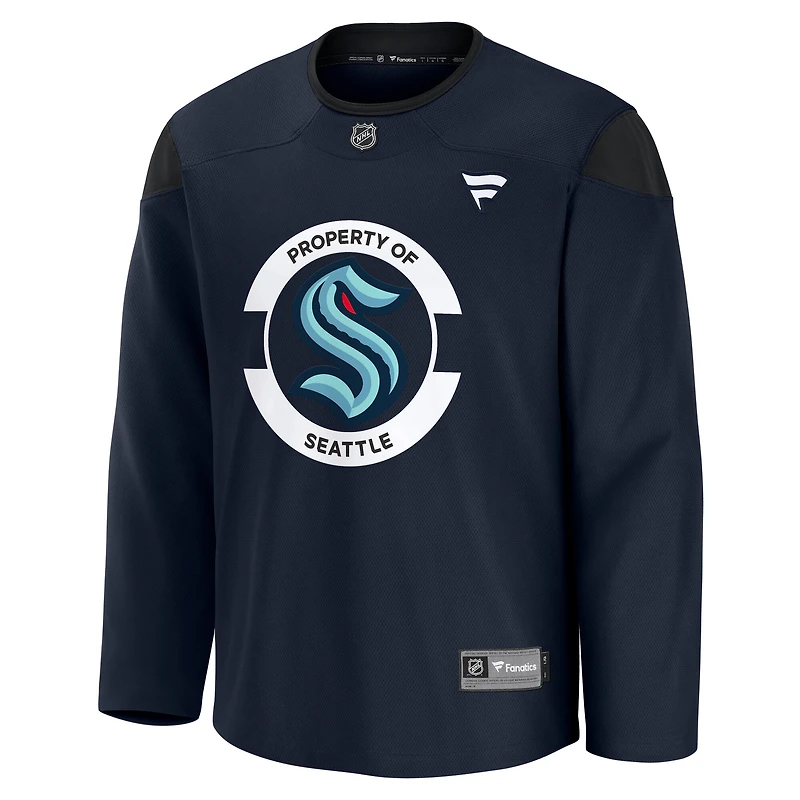 Men's Fanatics Navy Seattle Kraken Practice Jersey