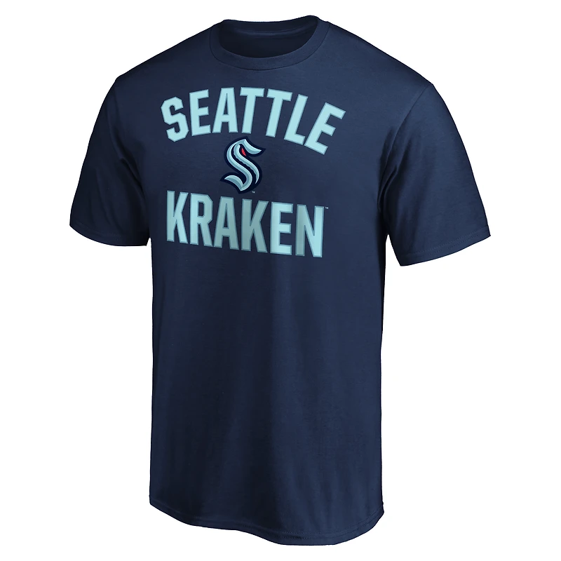 Fanatics Branded Navy Seattle Kraken - T-shirt Victory Arch