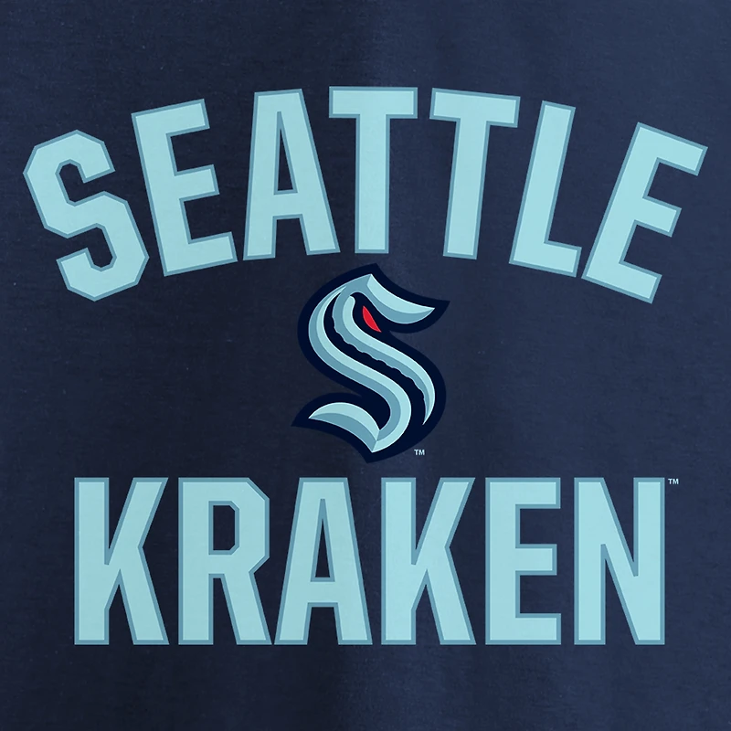 Fanatics Branded Navy Seattle Kraken - T-shirt Victory Arch