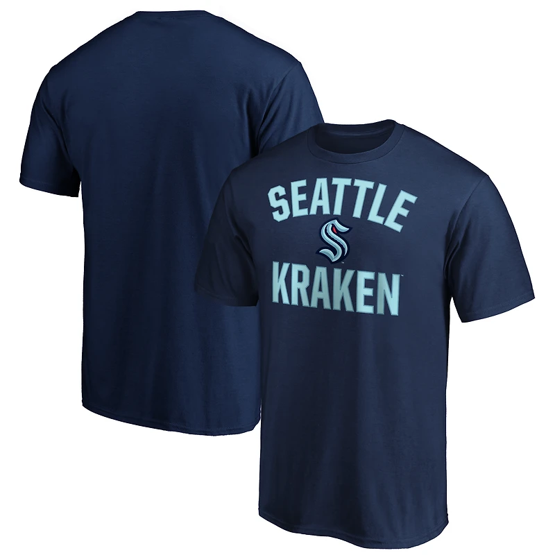 Fanatics Branded Navy Seattle Kraken - T-shirt Victory Arch