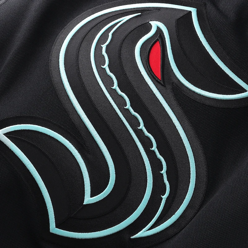Maillot de joueur alternatif premium noir Philipp Grubauer des Seattle Kraken pour hommes Fanatics
