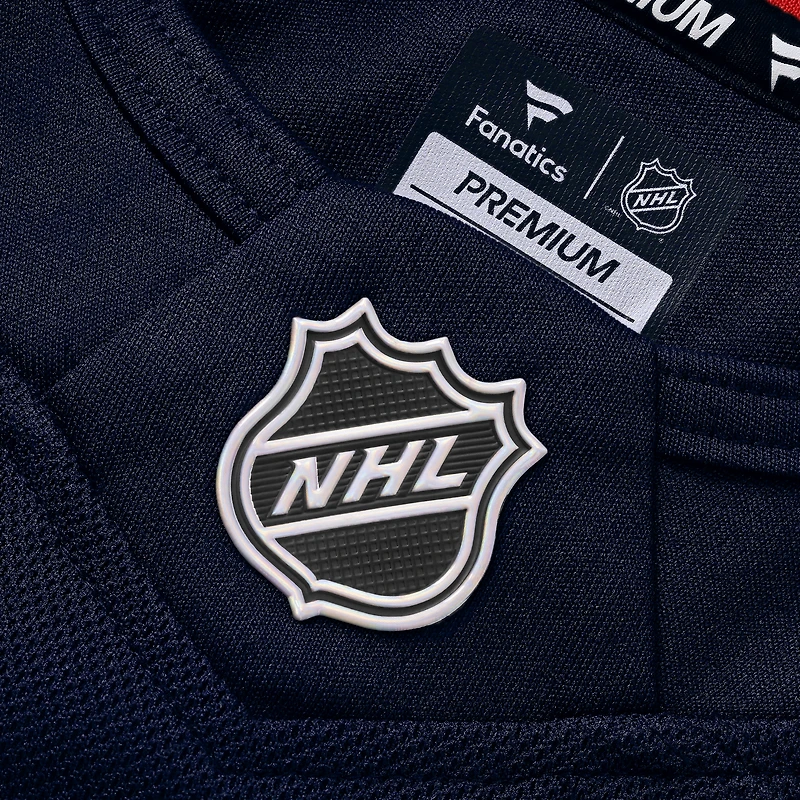 Men's Fanatics Philipp Grubauer Deep Sea Blue Seattle Kraken Home Premium Jersey
