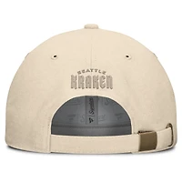 Men's Fanatics Tan Seattle Kraken Front Office Canvas Adjustable Hat