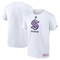T-shirt blanc Fanatics pour homme - Seattle Kraken 2024 Hockey Fights Cancer
