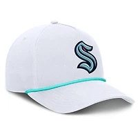 Men's Fanatics White Seattle Kraken Rope A-Frame Adjustable Hat