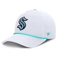 Men's Fanatics White Seattle Kraken Rope A-Frame Adjustable Hat