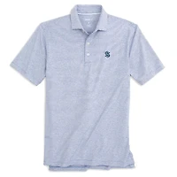 Men's johnnie-O Blue Seattle Kraken Lyndon Striped Jersey Polo