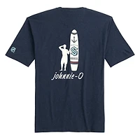 T-shirt Spencer chiné bleu marine Seattle Kraken de Johnnie-O pour homme