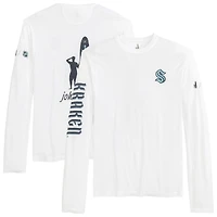 T-shirt à manches longues pour homme johnnie-O White Seattle Kraken Adam