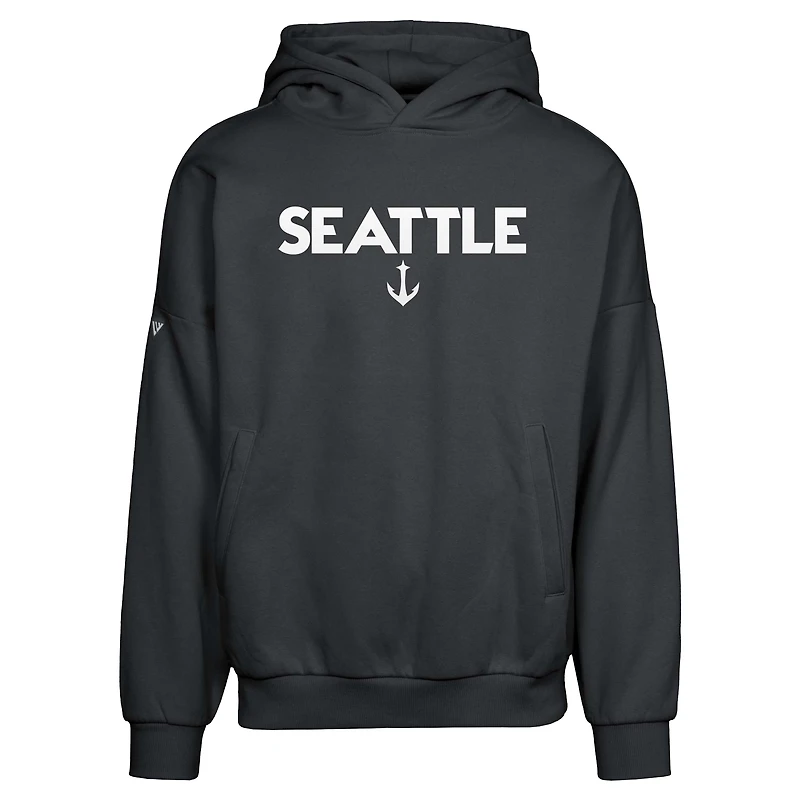 Men's Levelwear  Black Seattle Kraken Contact City Capsule Pullover Hoodie