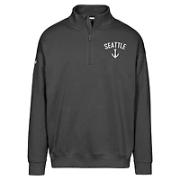 Sweat-shirt zippé à quart de tour pour homme Levelwear noir Seattle Kraken Murray City Capsule