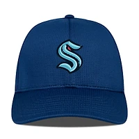 Casquette ajustable structurée bleu Seattle Kraken Zephyr Insignia Core pour homme de Levelwear