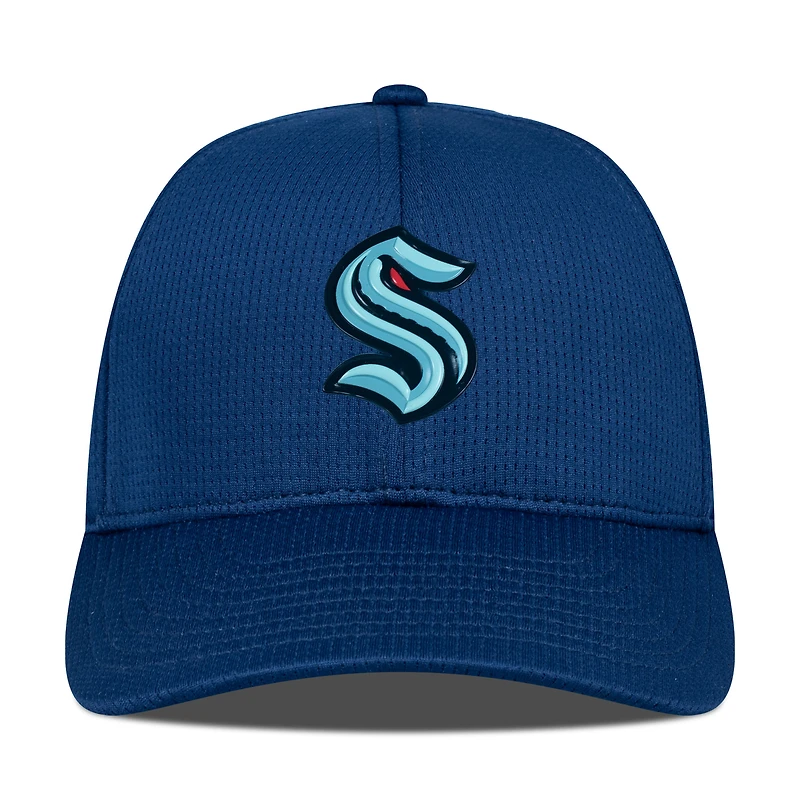 Casquette ajustable structurée bleu Seattle Kraken Zephyr Insignia Core pour homme de Levelwear