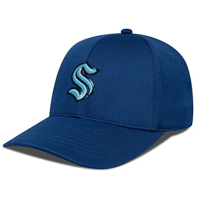 Casquette ajustable structurée bleu Seattle Kraken Zephyr Insignia Core pour homme de Levelwear