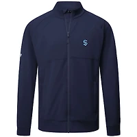 Men's Levelwear  Navy Seattle Kraken Insignia Core Full-Zip Jacket