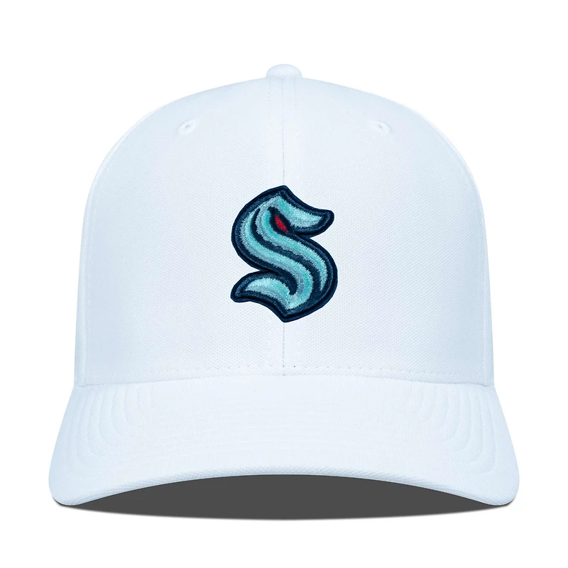 Casquette ajustable Seattle Kraken Fusion blanche Levelwear pour homme