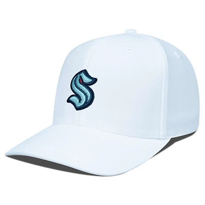 Men's Levelwear White Seattle Kraken  Fusion Adjustable Hat