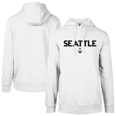Men's Levelwear  White Seattle Kraken Podium City Capsule Pullover Hoodie