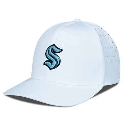 Men's Levelwear White Seattle Kraken Zeta Insignia Core Flex Hat