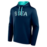 Sweat à capuche bleu marine Seattle Kraken Head Start pour homme avec logo Athletic