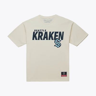 T-shirt Mitchell & Ness Cream Seattle Kraken Core Plus pour homme