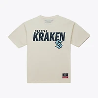 T-shirt Mitchell & Ness Cream Seattle Kraken Core Plus pour homme