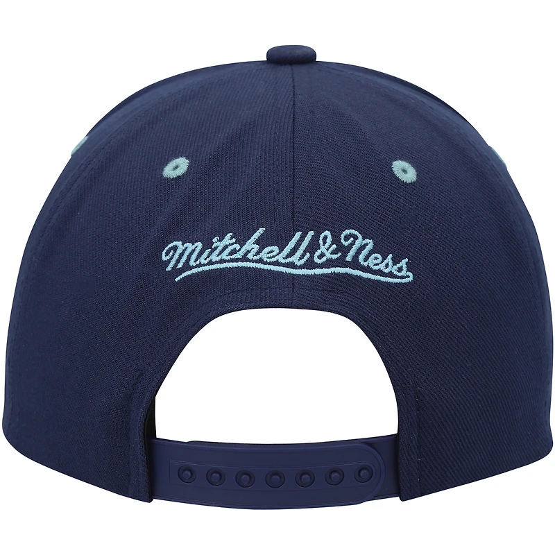Men's Mitchell & Ness Deep Sea Blue Seattle Kraken LOFI Pro Snapback Hat