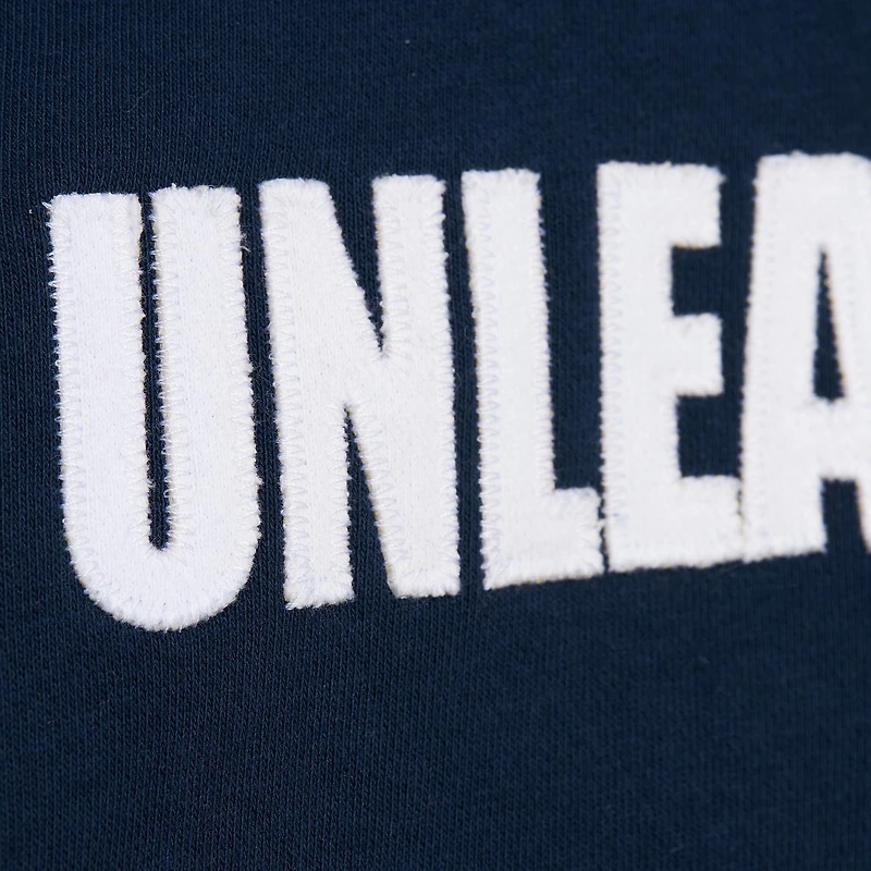 Men's Mitchell & Ness Navy Seattle Kraken Head Coach Slogan Pullover Hoodie