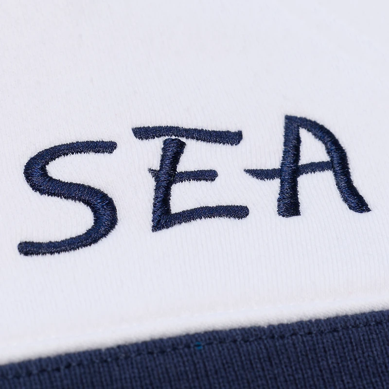Sweat à capuche en polaire arctique Mitchell & Ness blanc Seattle Kraken pour homme