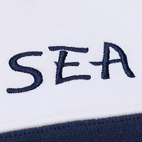 Sweat à capuche en polaire arctique Mitchell & Ness blanc Seattle Kraken pour homme