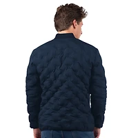 Men's MSX by Michael Strahan  Deep Sea Blue Seattle Kraken Persistence Quilted Full-Zip Jacket