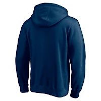 Sweat à capuche avec logo secondaire authentique Seattle Kraken pour homme bleu marine