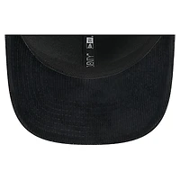 Casquette de camionneur ajustable Seattle Kraken en nylon matelassé noir New Era 9SEVENTY pour homme