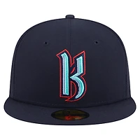 Casquette ajustée 59FIFTY Seattle Kraken Deceptor bleu marine New Era pour homme